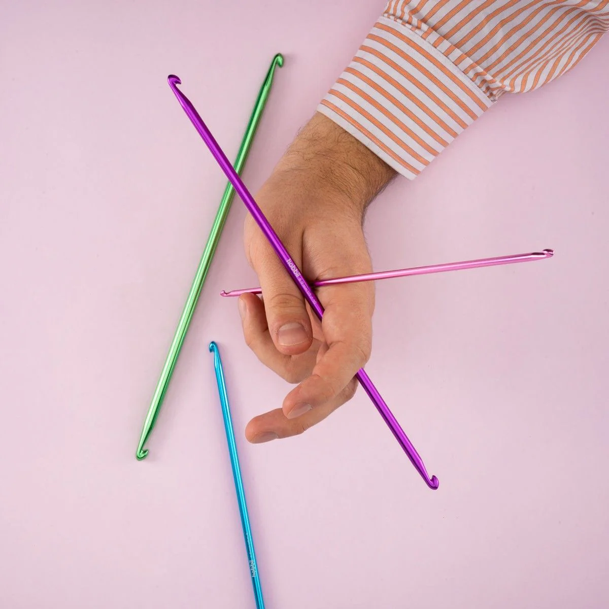 Aluminium Dubbele Tunische Haaknaald - 28 cm - Image 5