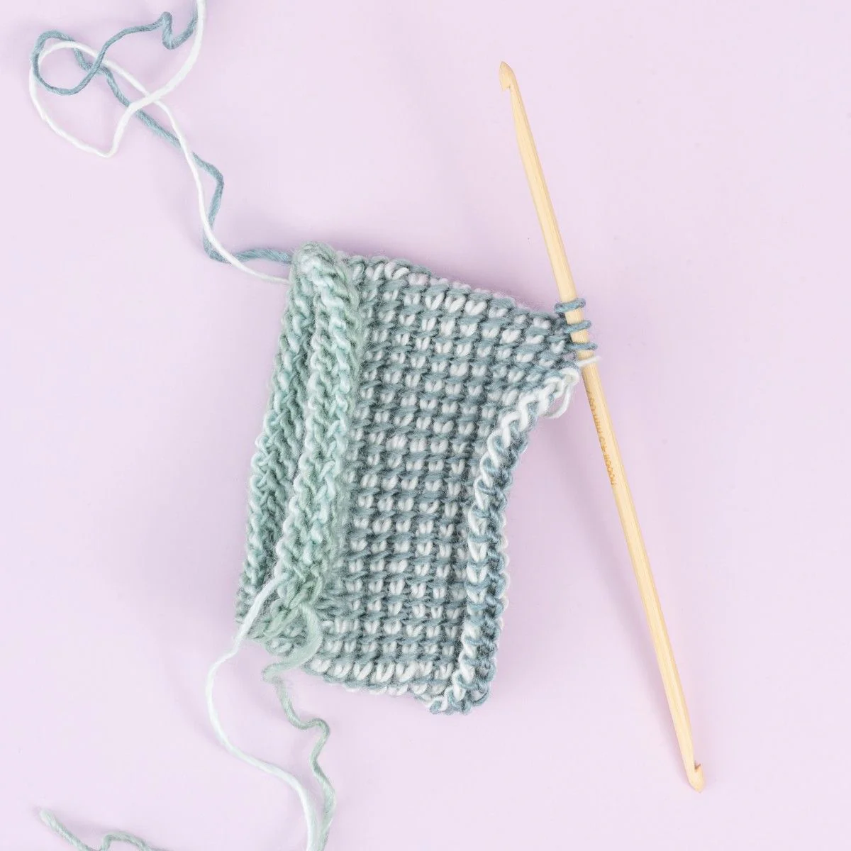 Bamboe Dubbele Tunische Haaknaald - 20 cm - Image 4