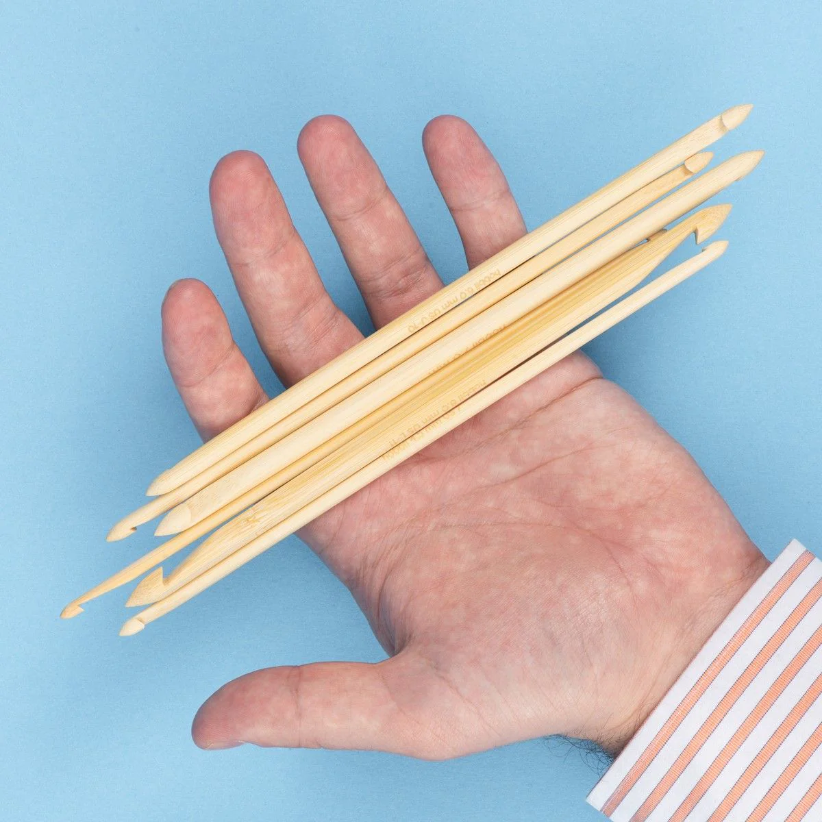 Bamboe Dubbele Tunische Haaknaald - 20 cm - Image 5