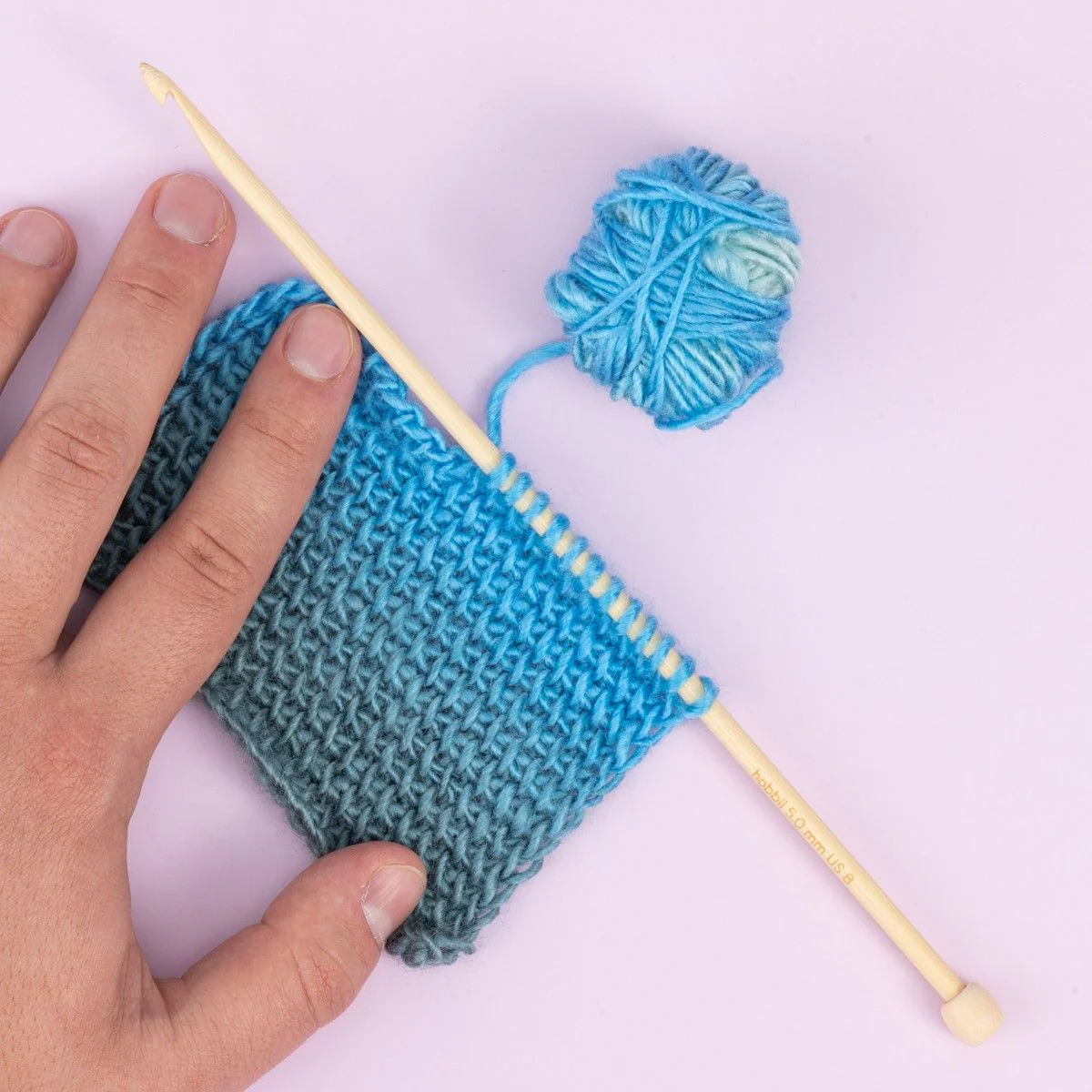 Bamboe Tunische Haaknaald - 25 cm - Image 3